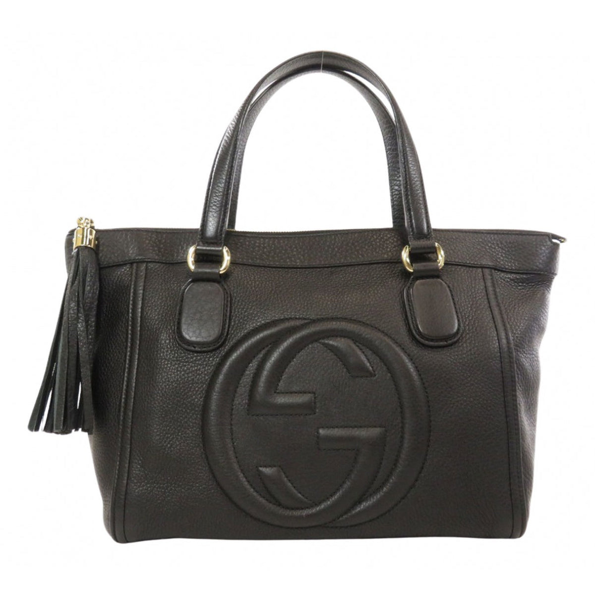 Gucci soho black leather handbag