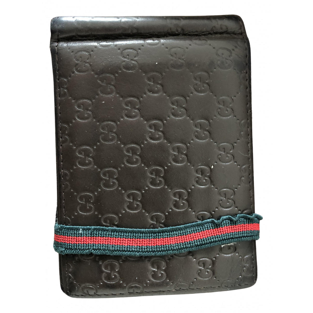 Gucci brown leather case