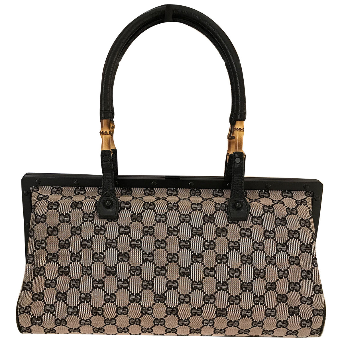Gucci blue cloth handbag