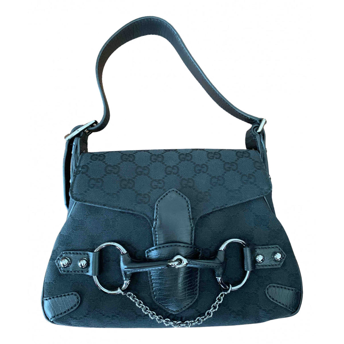 Gucci black cloth handbag