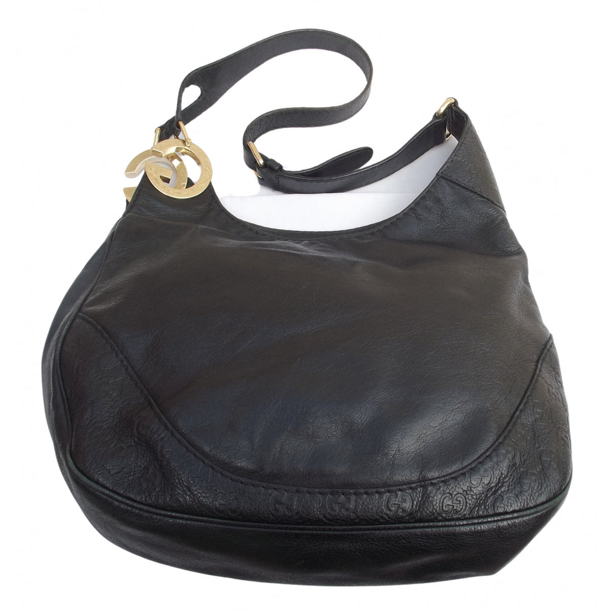 Gucci black leather handbag