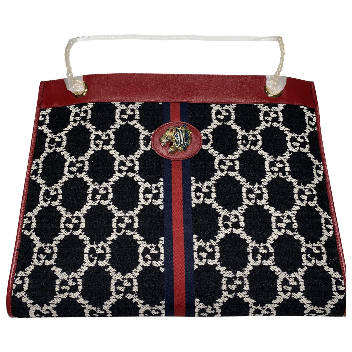 Gucci rajah  tweed handbag