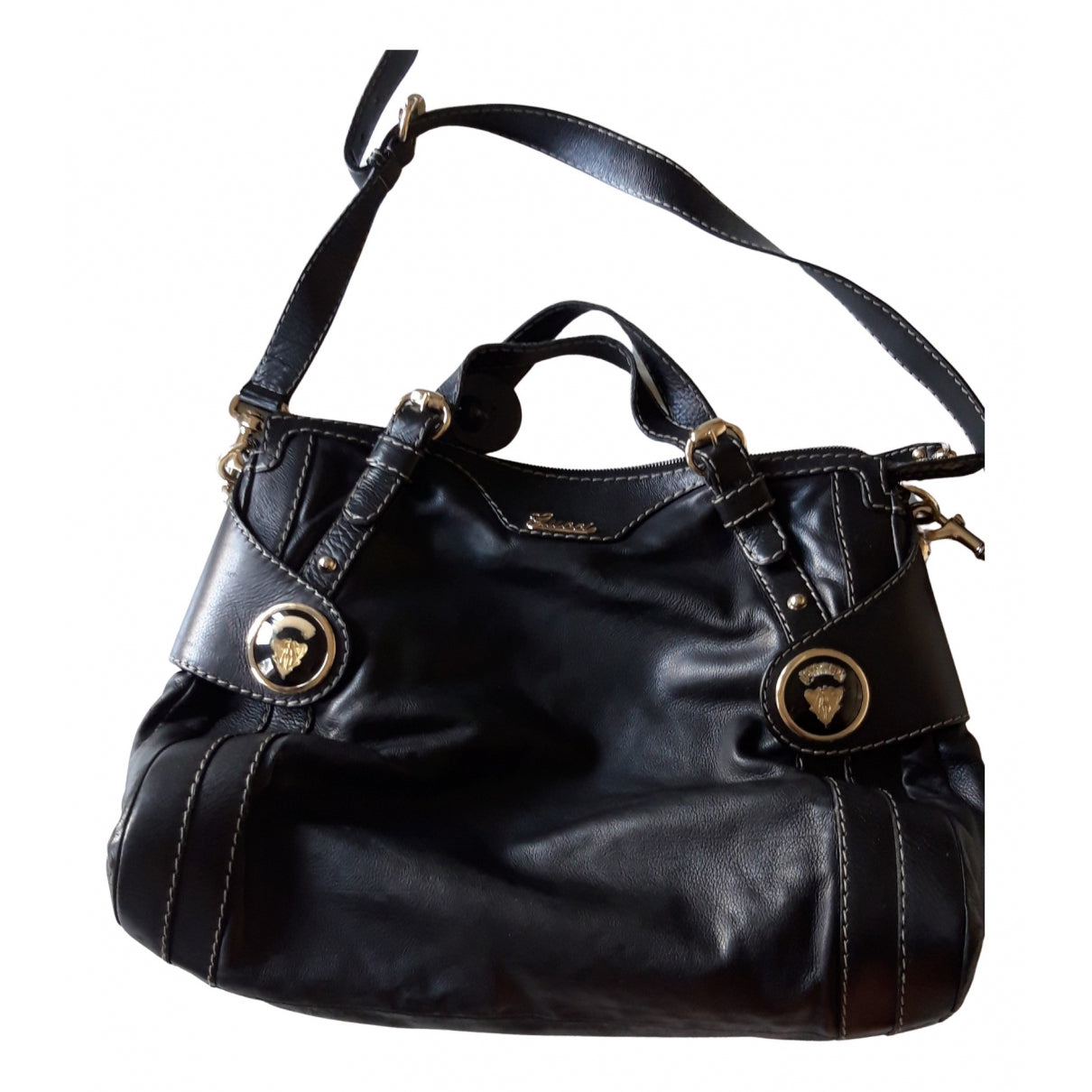 Gucci hysteria black leather handbag