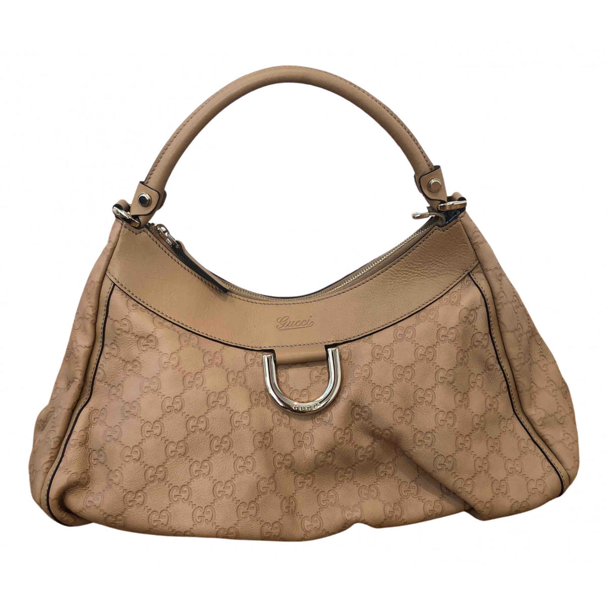 Gucci beige leather handbag