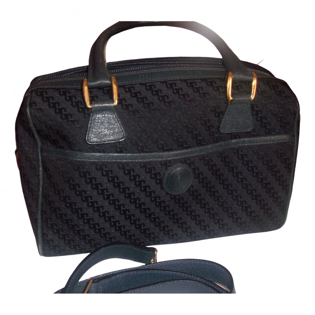 Gucci navy cloth handbag