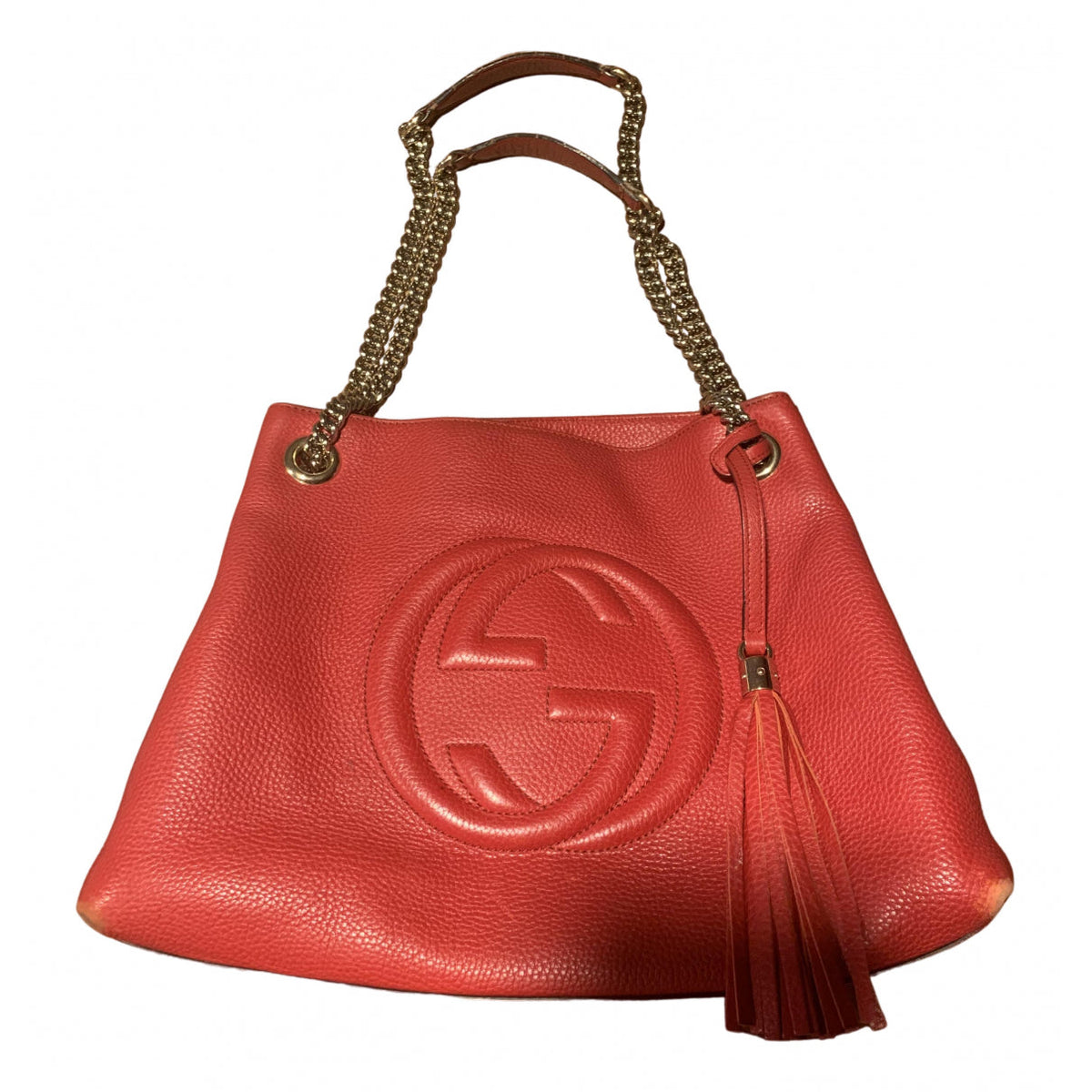 Gucci soho red leather handbag