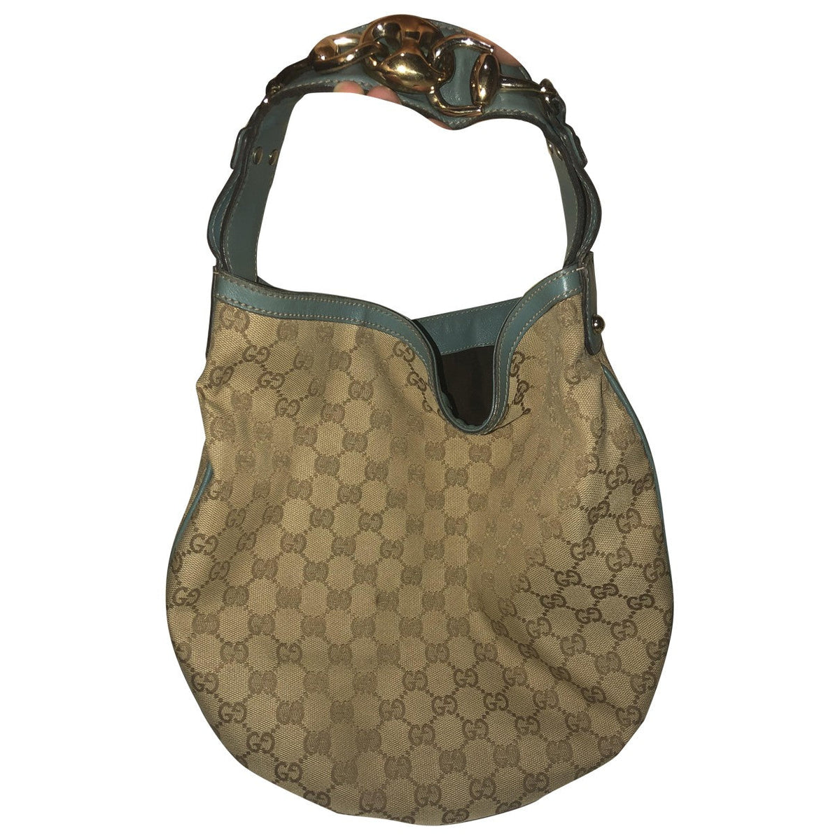 Gucci pelham beige cloth handbag