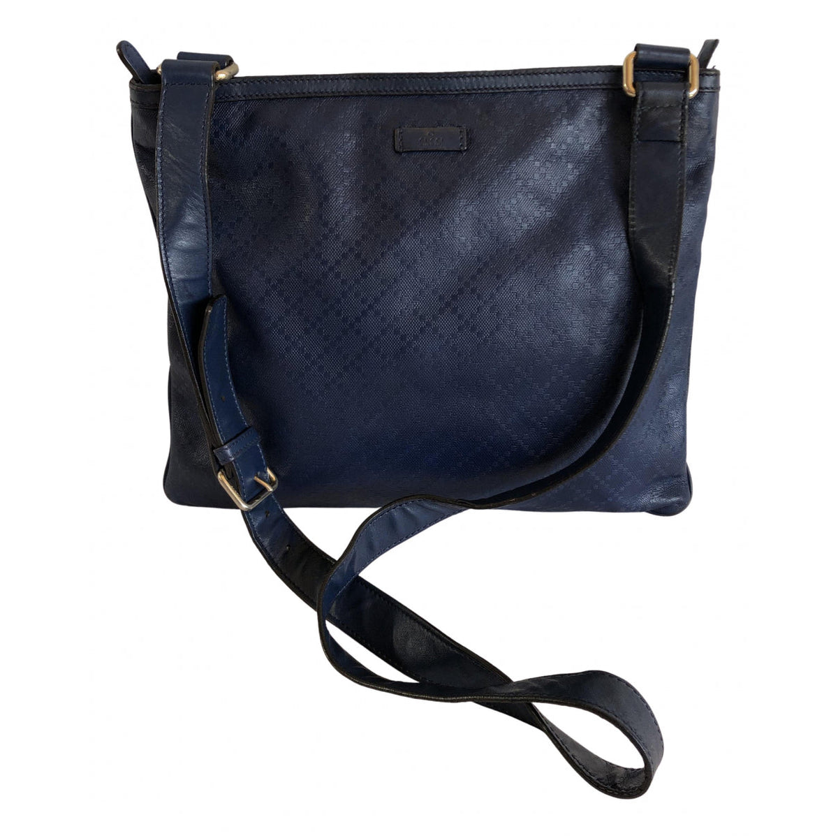Gucci blue leather handbag