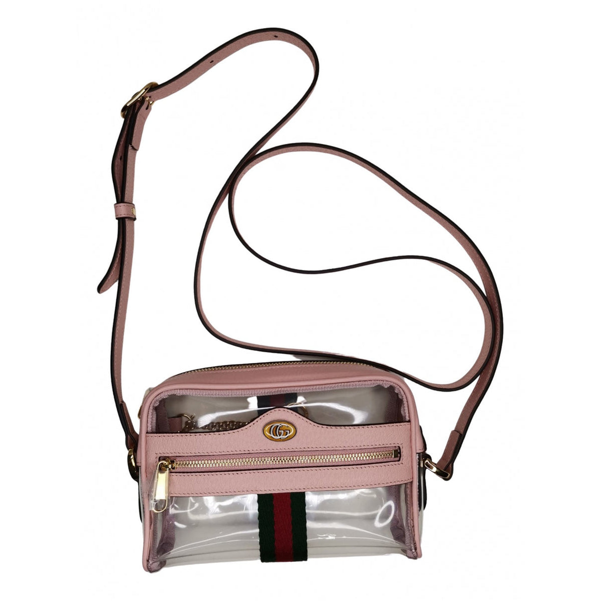 Gucci ophidia pink plastic handbag