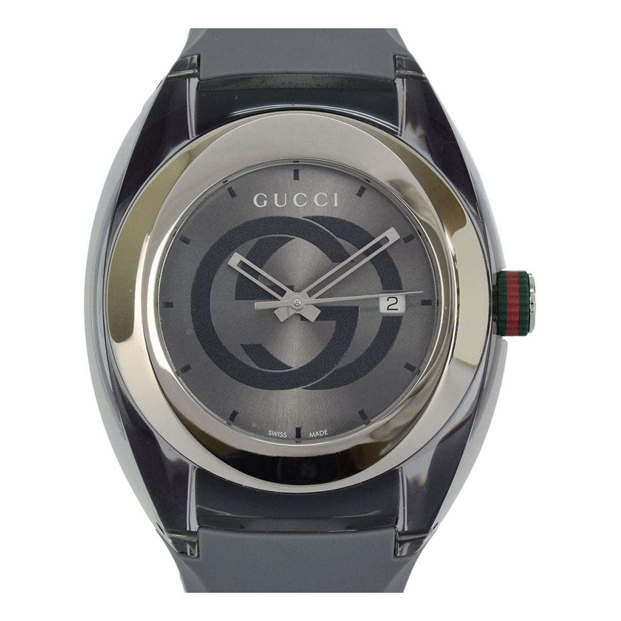 Gucci grey steel watch