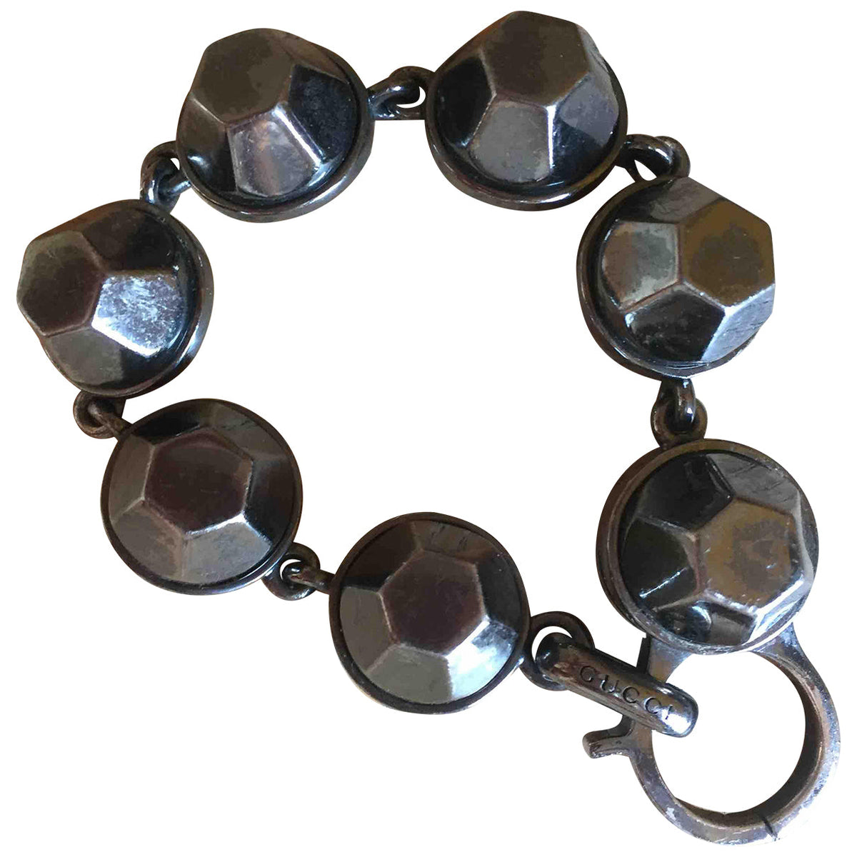 Gucci anthracite steel bracelets