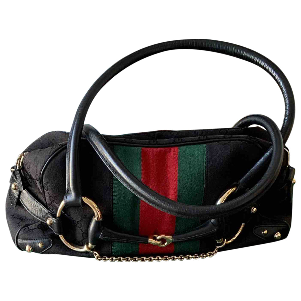 Gucci black cloth handbag