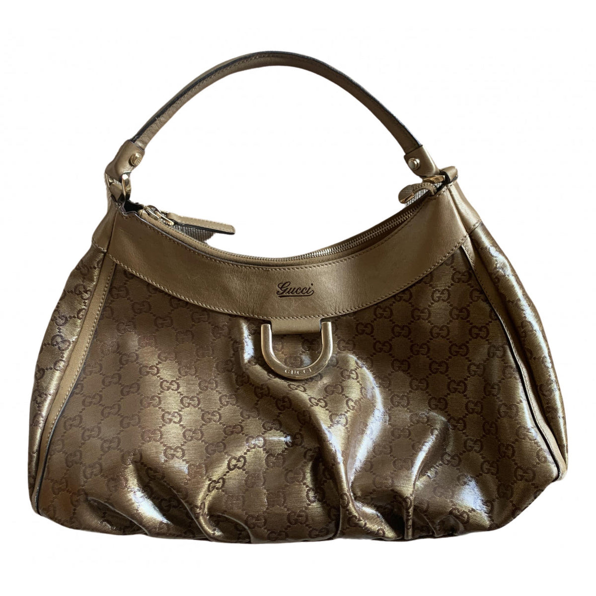 Gucci gold cloth handbag
