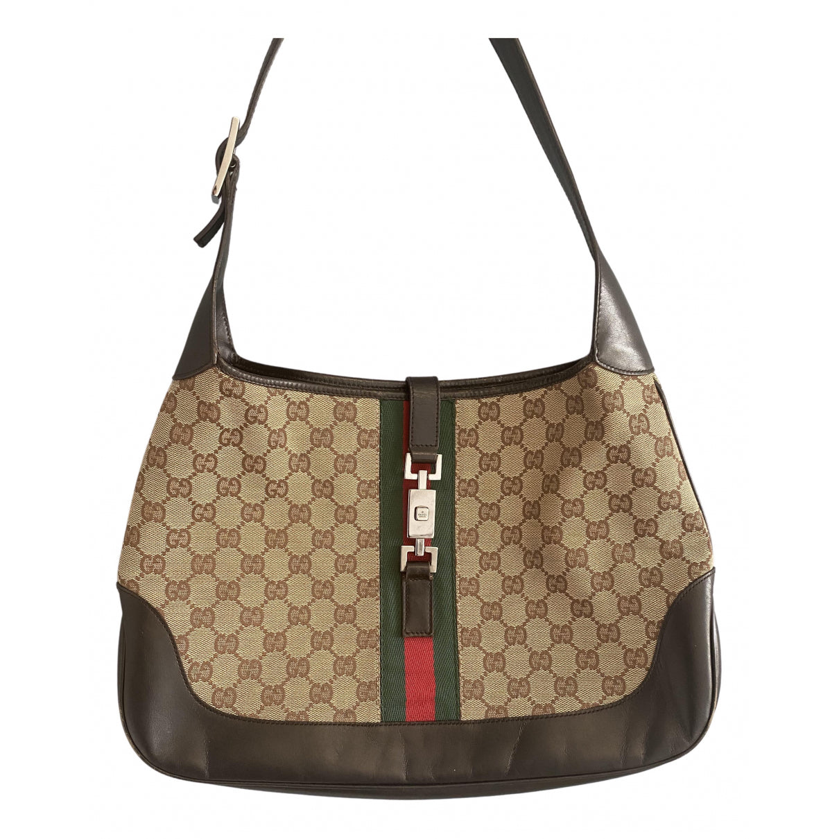 Gucci jackie vintage  beige cloth handbag