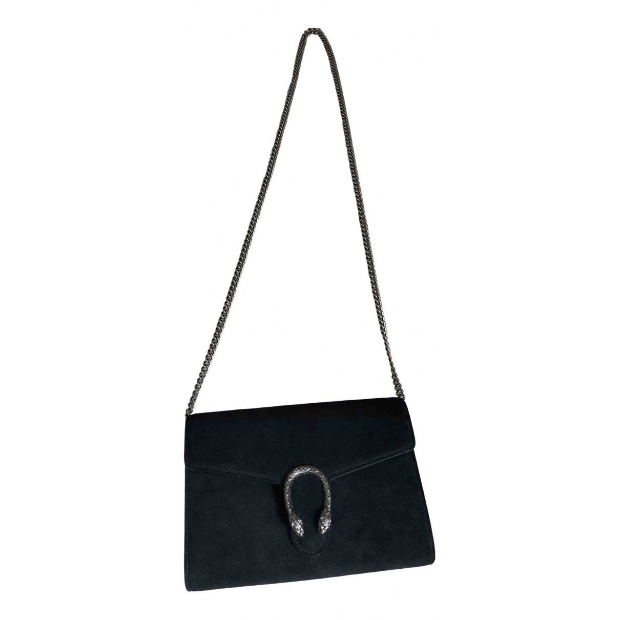 Gucci dionysus black suede handbag