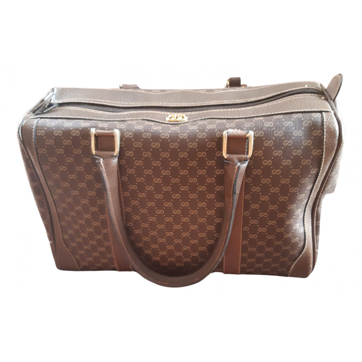 Gucci dôme brown synthetic handbag