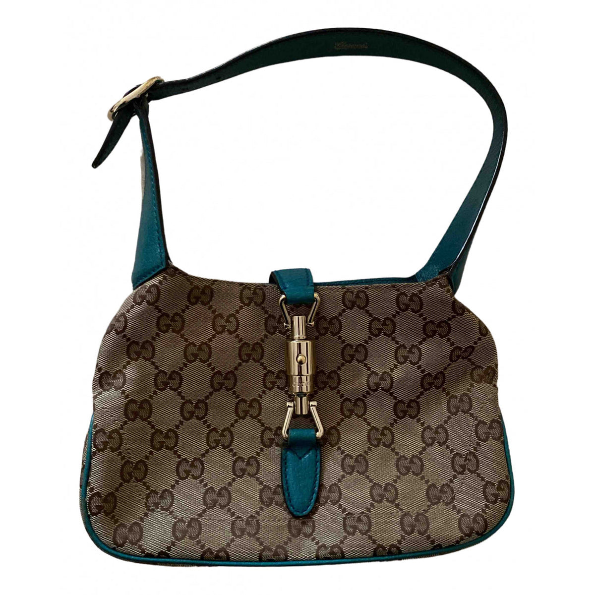 Gucci jackie beige cloth handbag