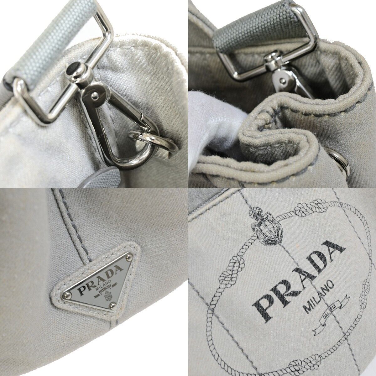 PRADA Canapa Handbag