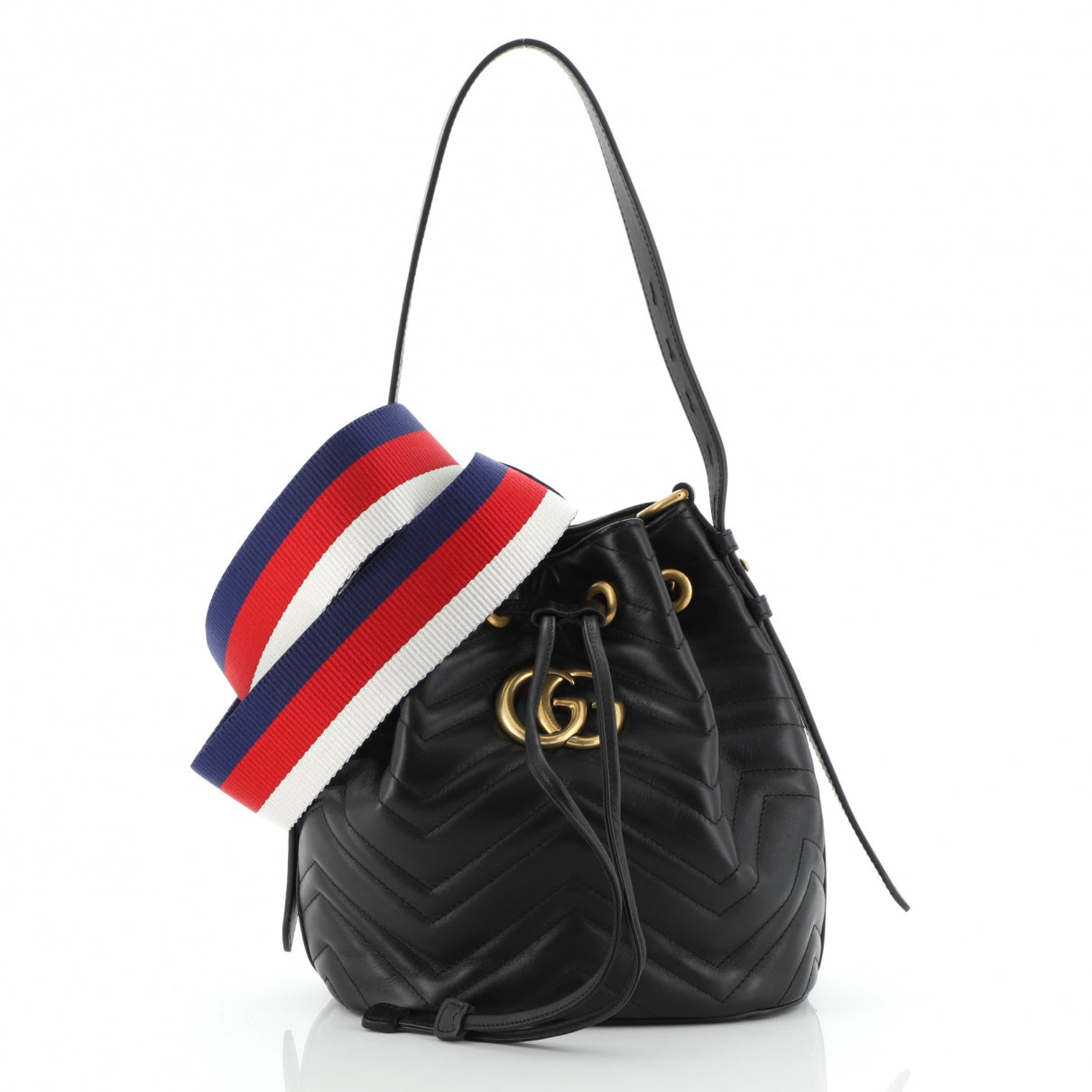 Gucci black leather handbag