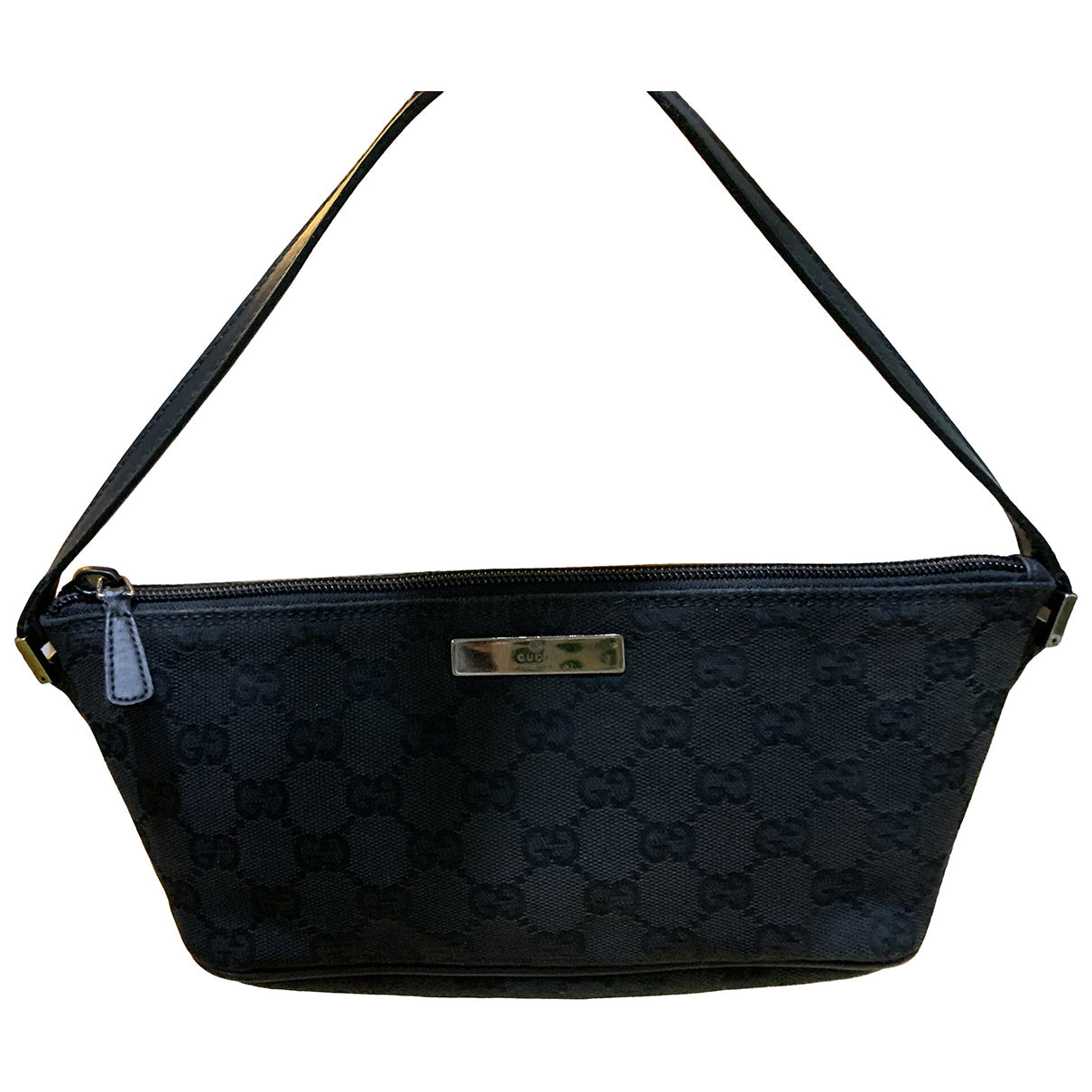 Gucci brown cloth clutch bag