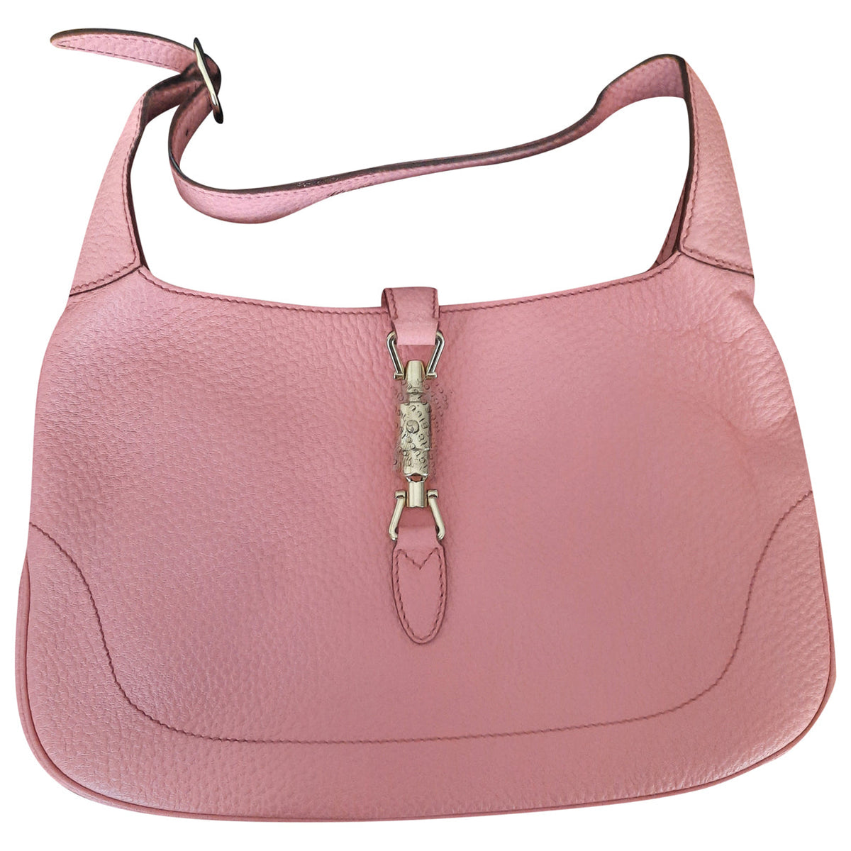 Gucci jackie pink leather handbag