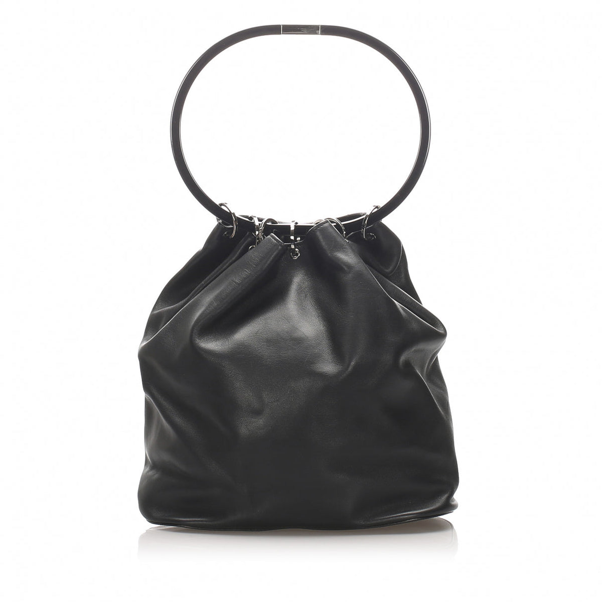 Gucci black leather handbag