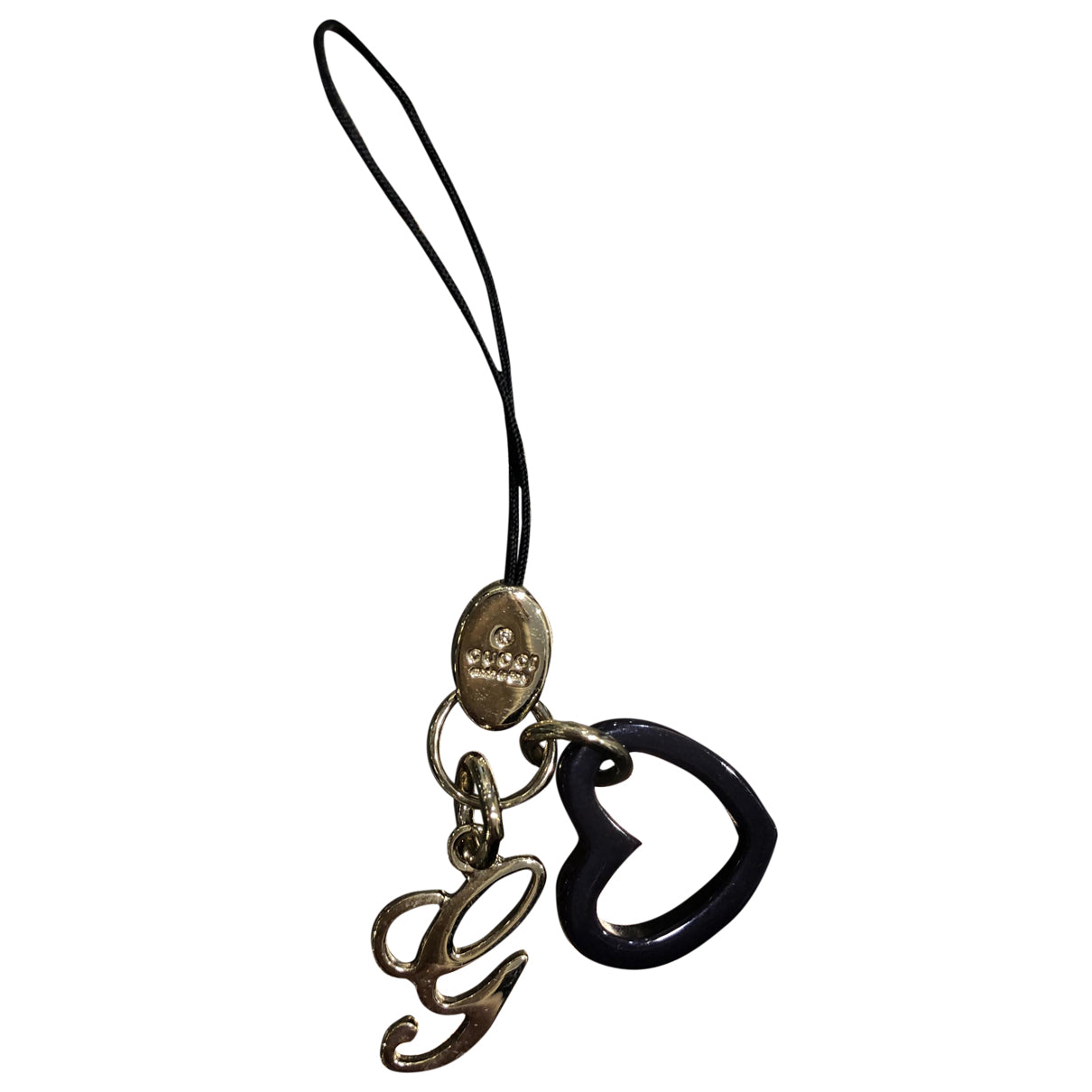 Gucci dog tag purple cloth phone charms