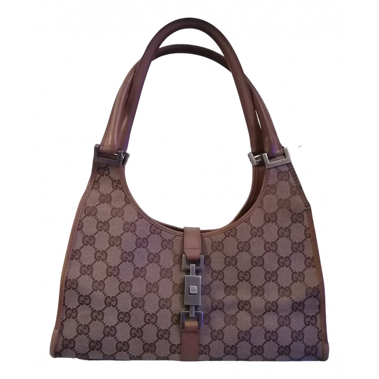Gucci jackie vintage  brown cloth handbag