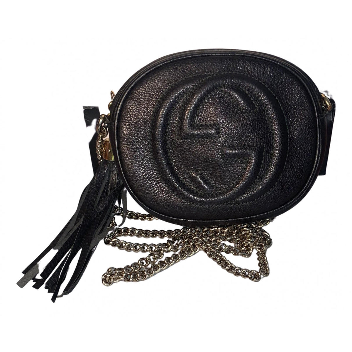 Gucci soho black leather handbag