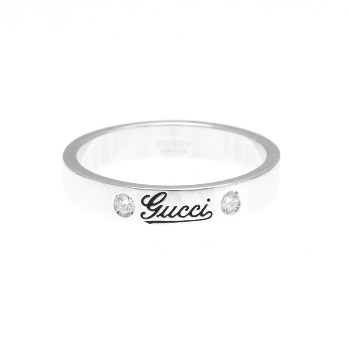 Gucci Silver White Gold Ring Jewelry ()