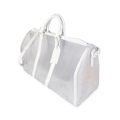 LOUIS VUITTON Clear Epi PVC Wavy Keepall Bandouliere 50