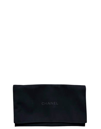 Chanel Black Lambskin Quilted Pearl Top Handle Micro Bag