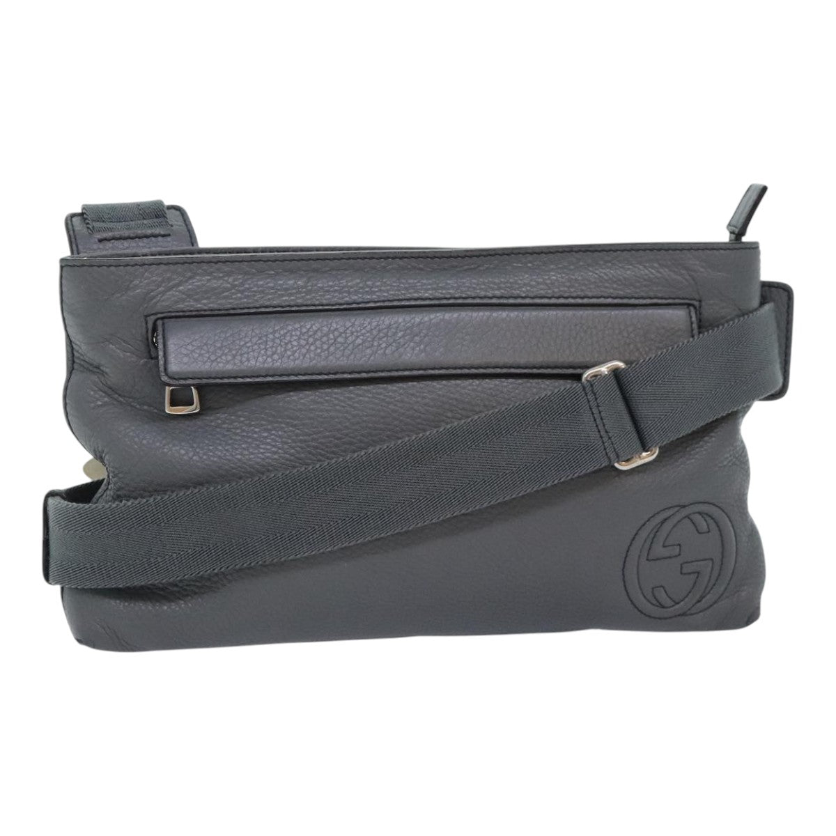 Gucci Soho Grey Leather Shoulder Bag ()