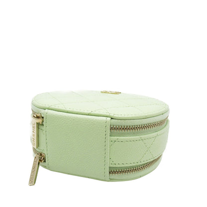 Chanel Mini Caviar Round Vanity Bag