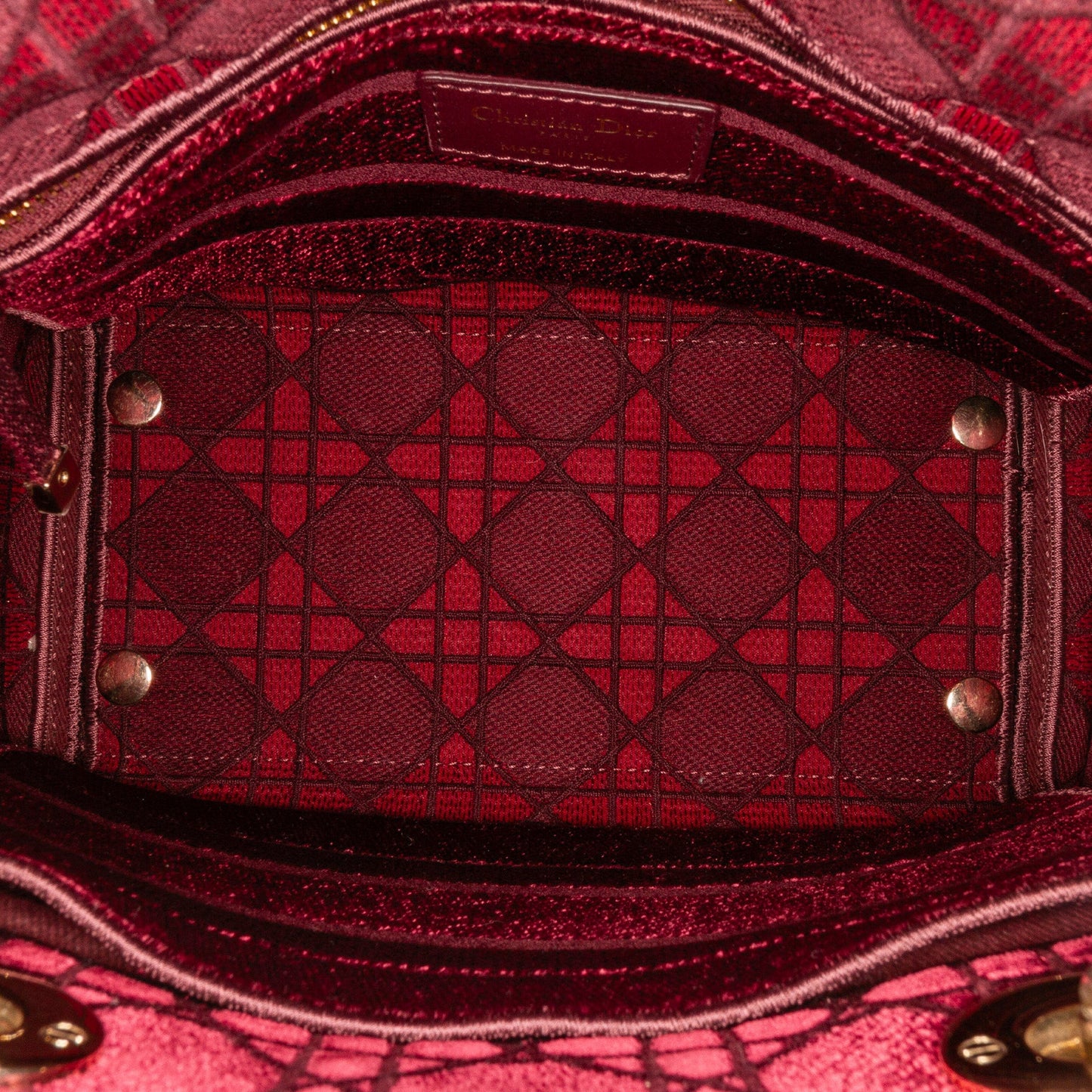 Medium Velvet Cannage Lady D Lite