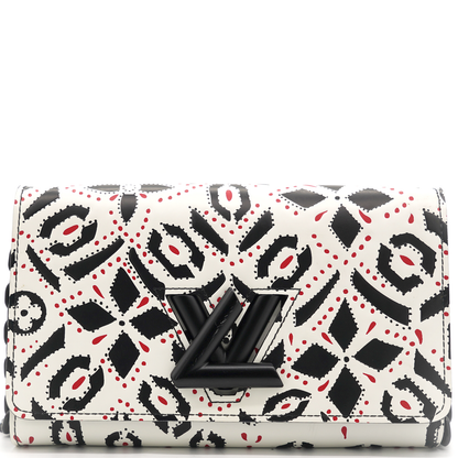 Louis-vuitton Graphic Print Leather Twist Wallet on Chain