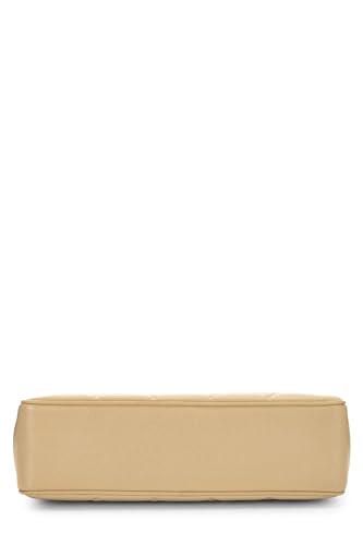 Chanel,  Beige Quilted Caviar 'CC' Turnlock Tote Large, Beige