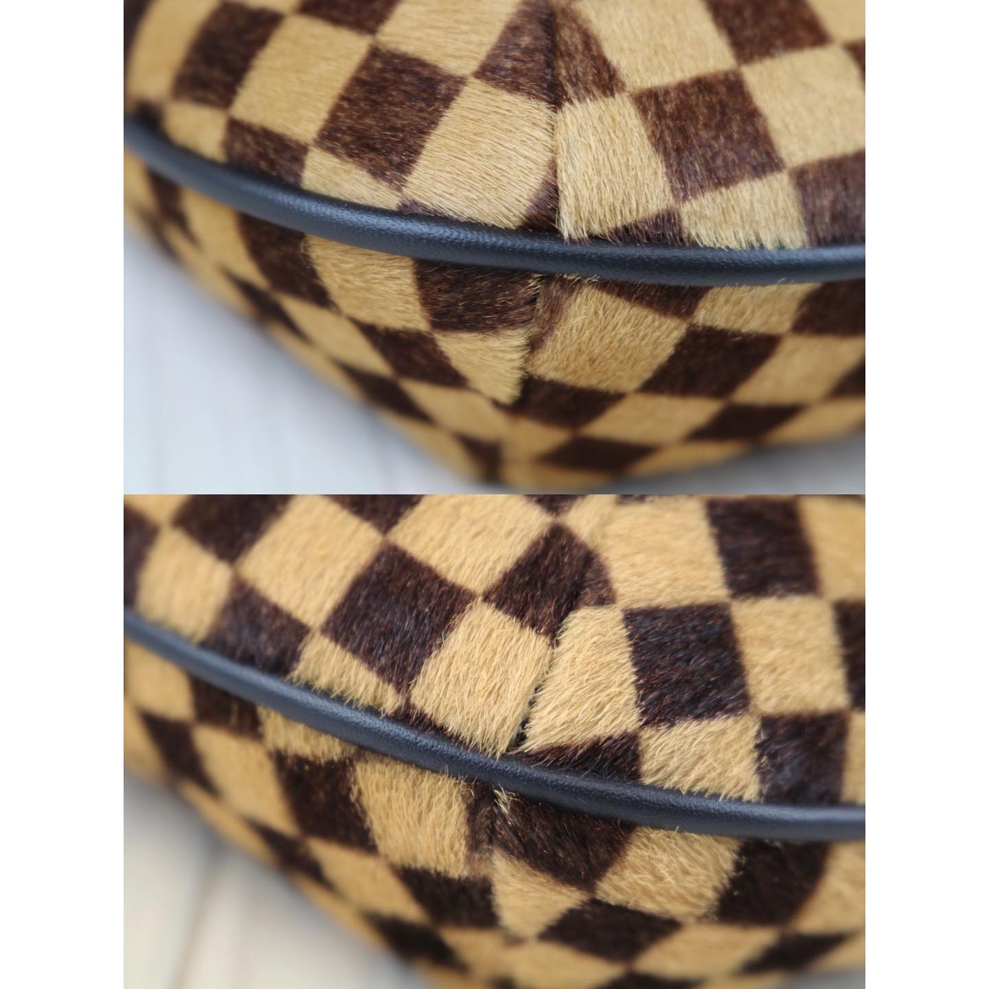 Rank SA ｜   LV Damier Horsehair Handbag  ｜090914