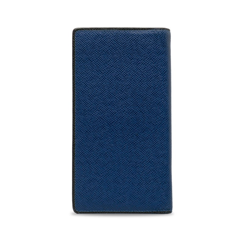 Louis Vuitton Tiger Portfolio Braza Long Wallet M30559 Cobalt Blue Black Leather Men Louis Vuitton