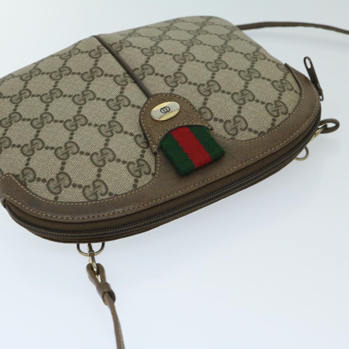 Gucci Ophidia Beige Canvas Shoulder Bag