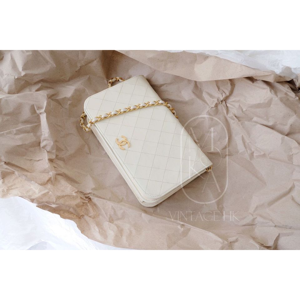Chanel vintage quilted single flap bag