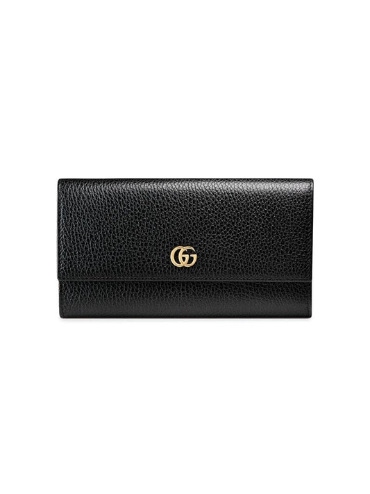 Gucci - Leather continental wallet - women - Leather - One Size - Black