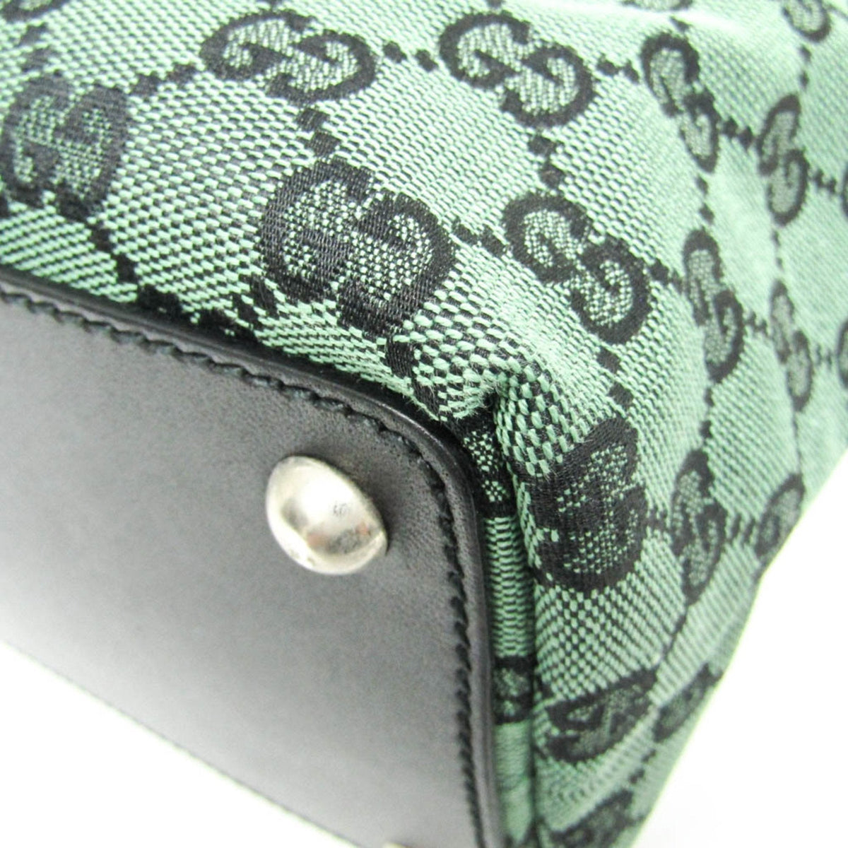 Gucci Gg Canvas Green Canvas Tote Bag