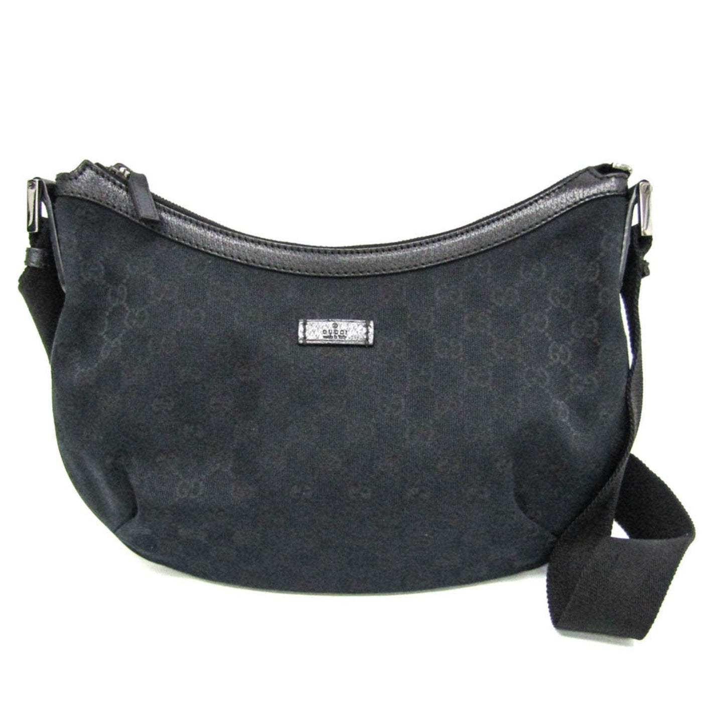 Gucci Black Canvas Shoulder Bag ()