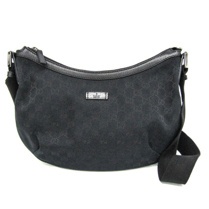 Gucci Black Canvas Shoulder Bag ()
