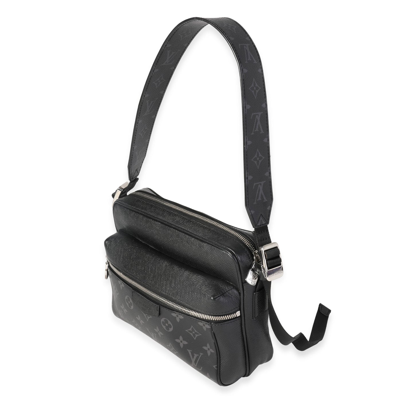 LOUIS VUITTON Black Taigarama & Monogram Eclipse Canvas Outdoor Messenger