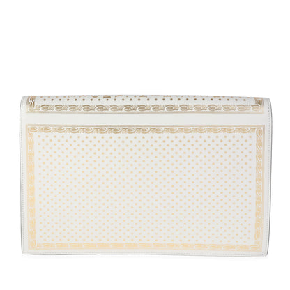 Gucci x Sega Mystic White Star Printed Calfskin GUCCY Portfolio Clutch