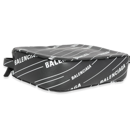 Balenciaga Black & White Logo Everyday Camera Bag
