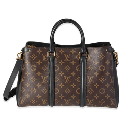 Louis Vuitton Monogram Canvas & Black Leather Soufflot MM