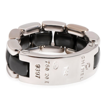 Vintage Lorenz Baumer Ultra Ring in 18K White Gold & Black Ceramic